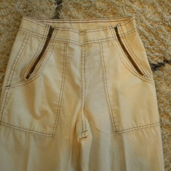 Vintage RETRO Bottoms UP front side zip  bell bottom jean - Picture 1 of 15